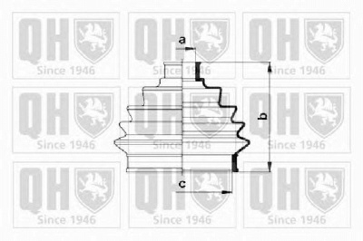 QUINTON HAZELL qjb123 -  Комплект пыльника, приводной вал